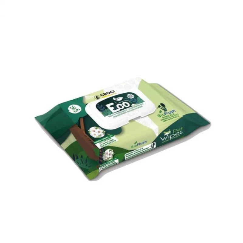 CROCI - LINGETTES NETTOYANTES ECO TALC & FLEURS - 30 PCS