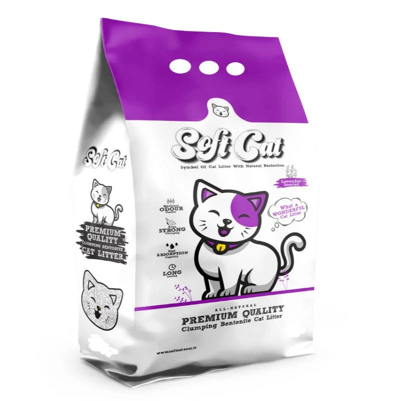 SOFT CAT - LITIÈRE AGGLOMÉRANTE PARFUMÉ
