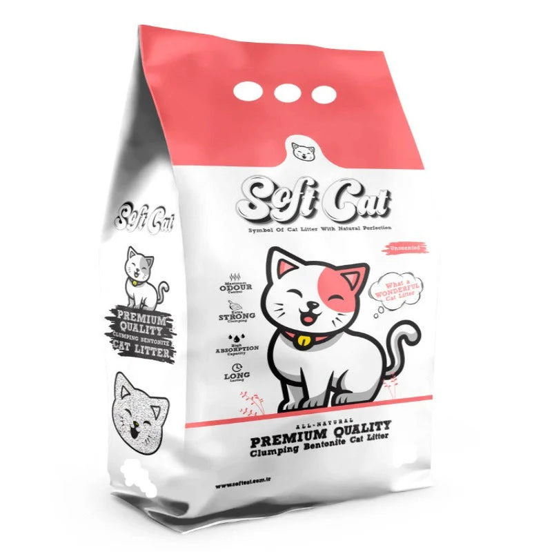 SOFT CAT - LITIÈRE AGGLOMÉRANTE PARFUMÉ