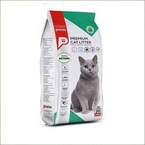 Petclay Clumping Cat Litter - Carbon activated 20L