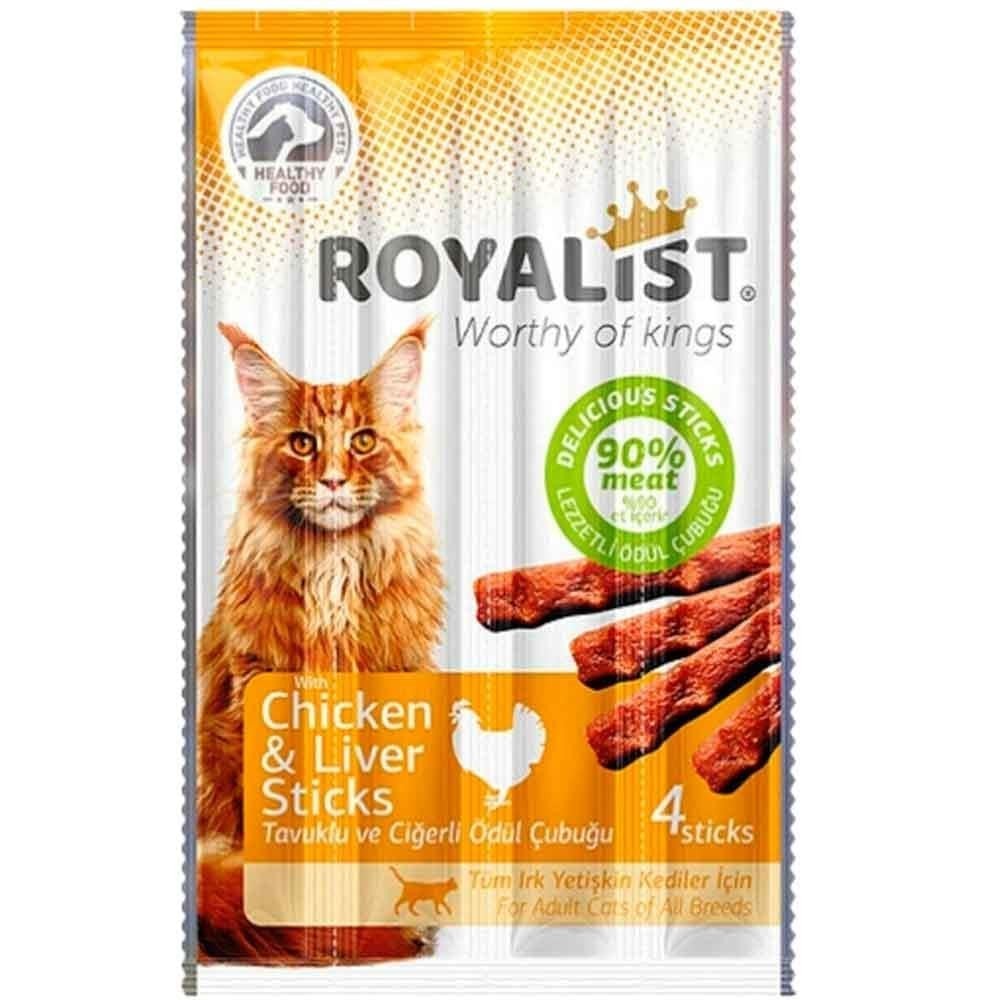 Royalist Sticks Poulet & Foie – Chat – 4 bâtonnets