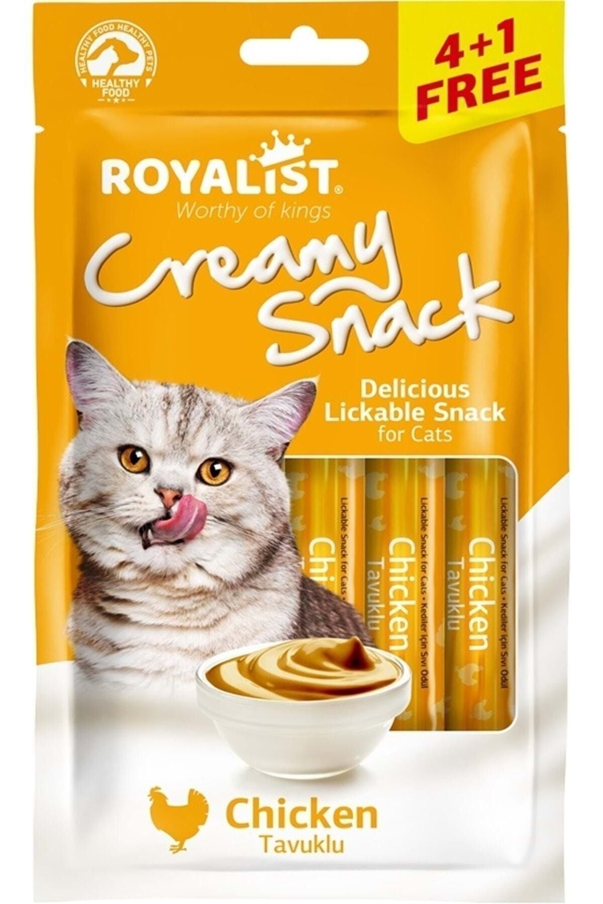 Royalist Crème au Poulet pour Chats – Pack 5x15g