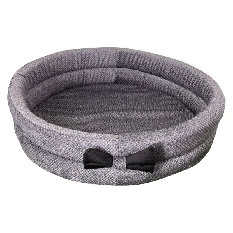 PANIER ROND AVEC PAPILLON POUR CHAT OU CHIEN