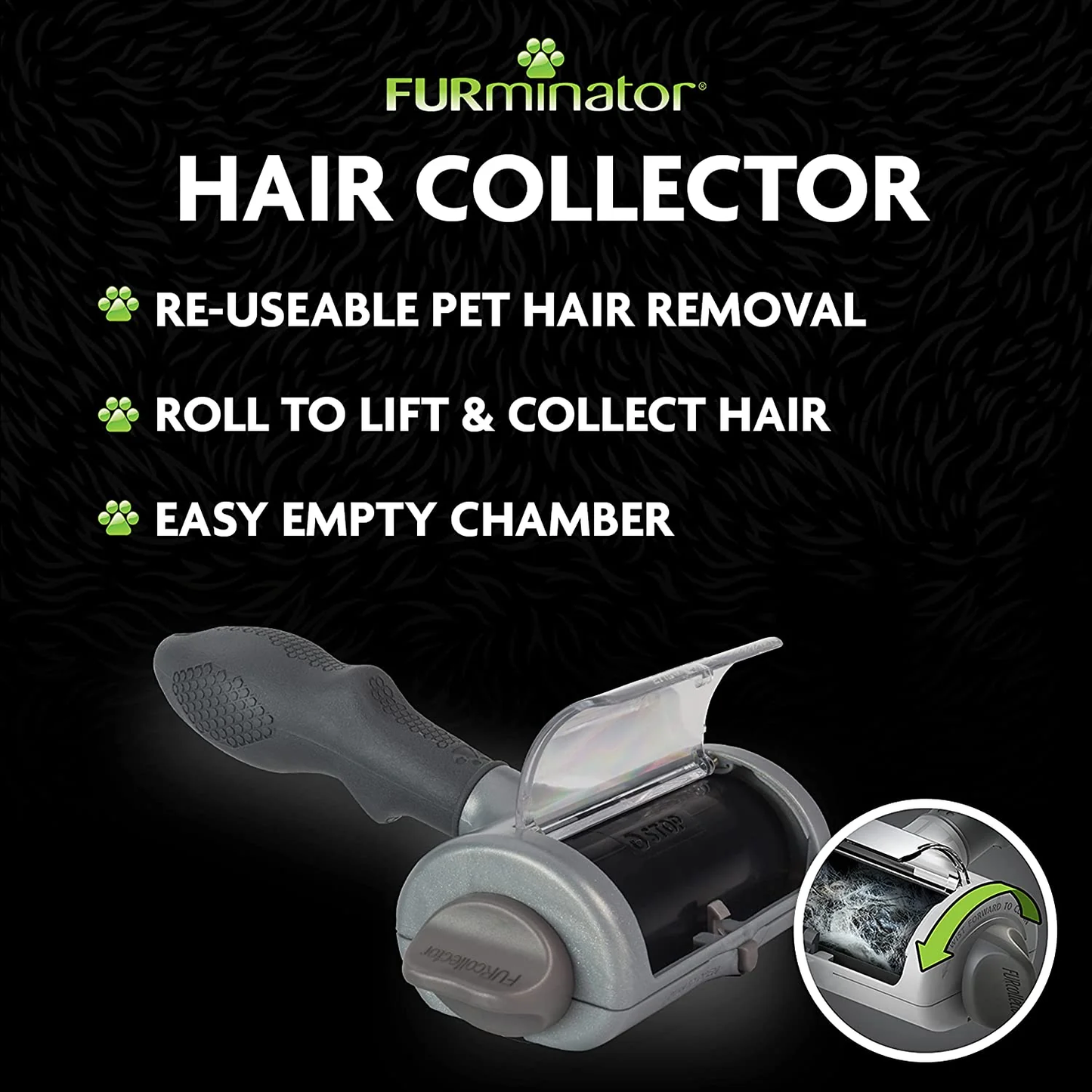 FURMINATOR - OUTIL DE COLLECTE DE CHEVEUX POUR CHIEN & CHAT
