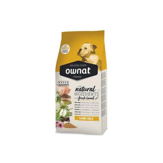 OWNAT - CROQUETTE CHIEN AGNEAU & RIZ - 4 KG