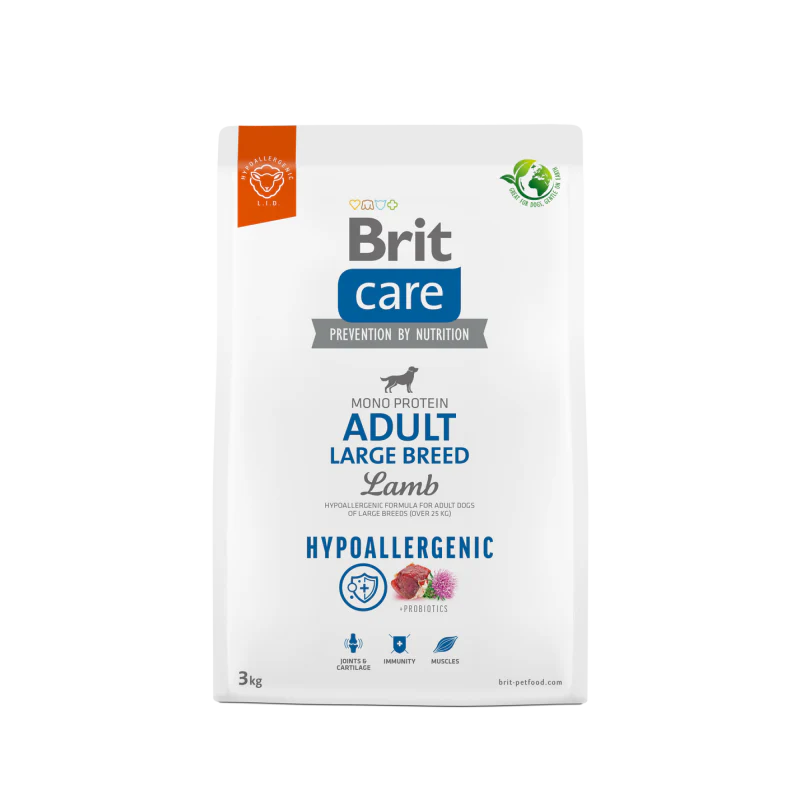 BRIT CARE - HYPOALLERGENIQUE - ADULT LARGE BREED - LAMB & RICE