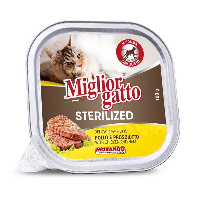 MIGLIOR GATTO - BARQUETTE MORANDO STÉRILISÉ - 100g