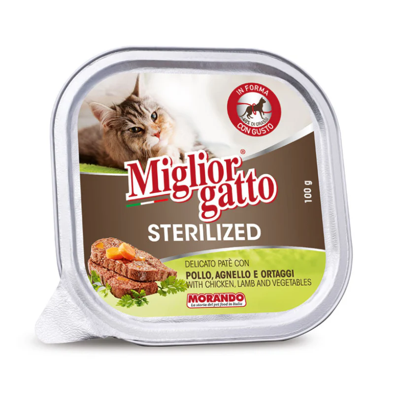 MIGLIOR GATTO - BARQUETTE MORANDO STÉRILISÉ - 100g