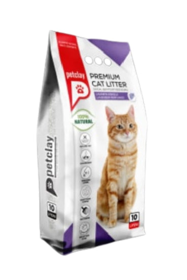 Petclay Premium Cat Litter – Lavande – 10L