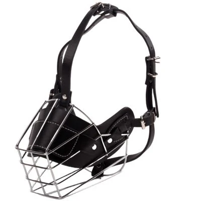 MUSELIERE EN CUIR - POUR GRAND CHIEN