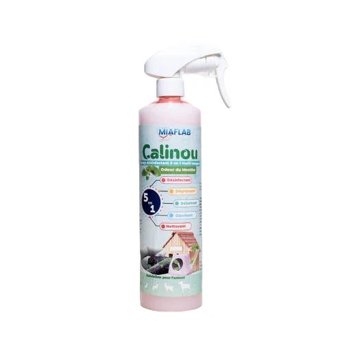 CALINOU - Spray : Animaux, Cages, Salon 5en1 - 500 ml