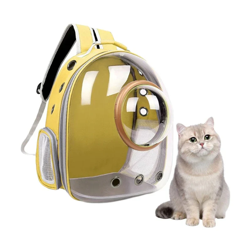 SAC À DOS IMPERMÉABLE POUR MINI CHIEN & CHAT – AVEC DÔME TRANSPARENT 180°
