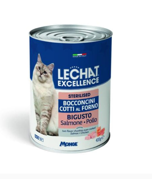 LeChat Excellence Stérilisé – Bigusto Saumon & Poulet – 400g