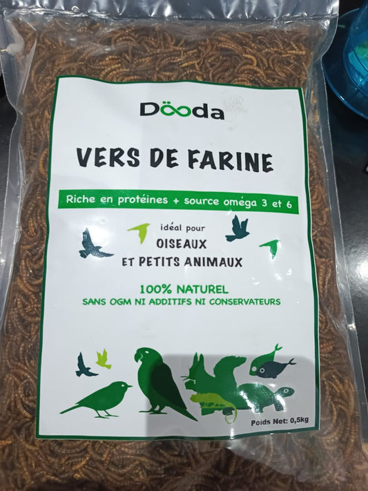 Vers de Farine Dooda 500g – Oiseaux & Petits Animaux