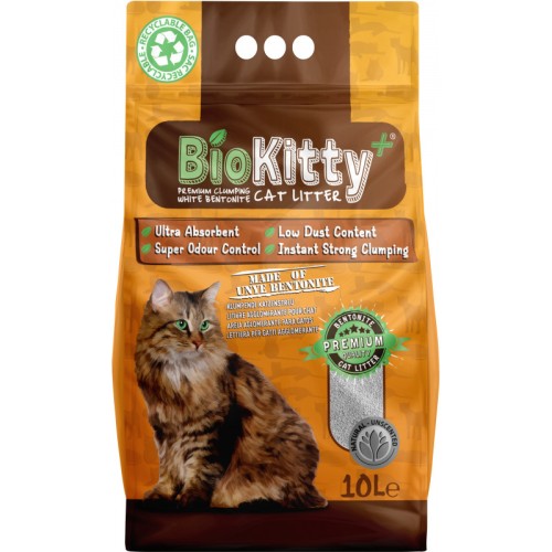 BioKitty+ Litière Agglomérante Premium – 10L