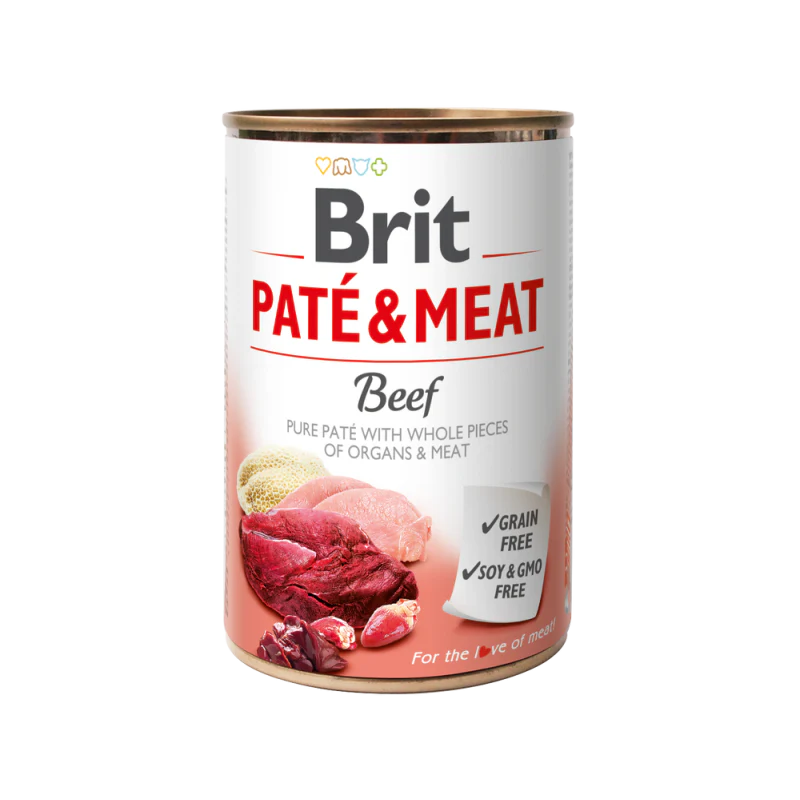 BRIT PATE POUR CHIEN AU BOEUF - 800G