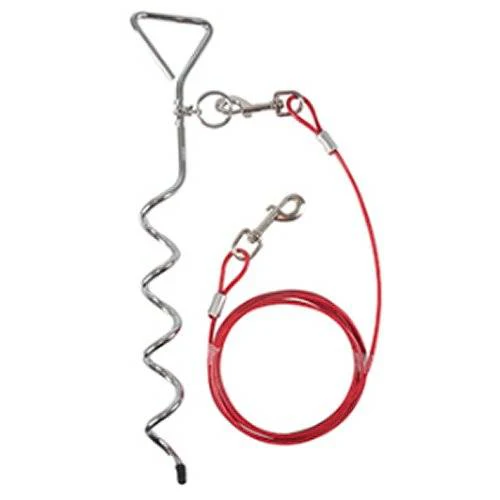 BEEZTEES - PIQUET D'ATTACHE AVEC CABLE 6 M