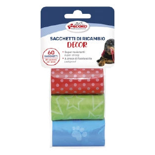 RECORD – 3 RECHARGES DÉCORÉES (60 SACS DÉCHETS)