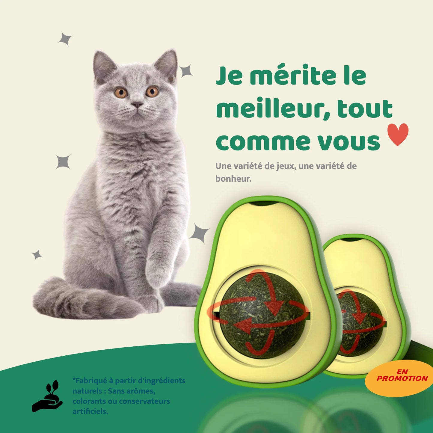 AVOCAT CATNIP - Herbe à chat