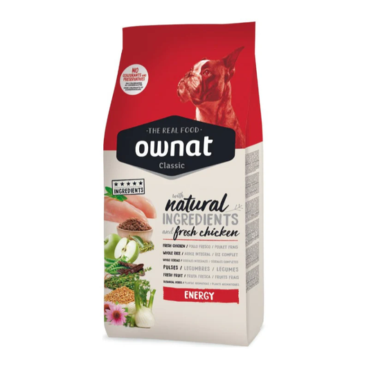 OWNAT - CROQUETTE CHIEN - ENERGY AU POULET - 4KG