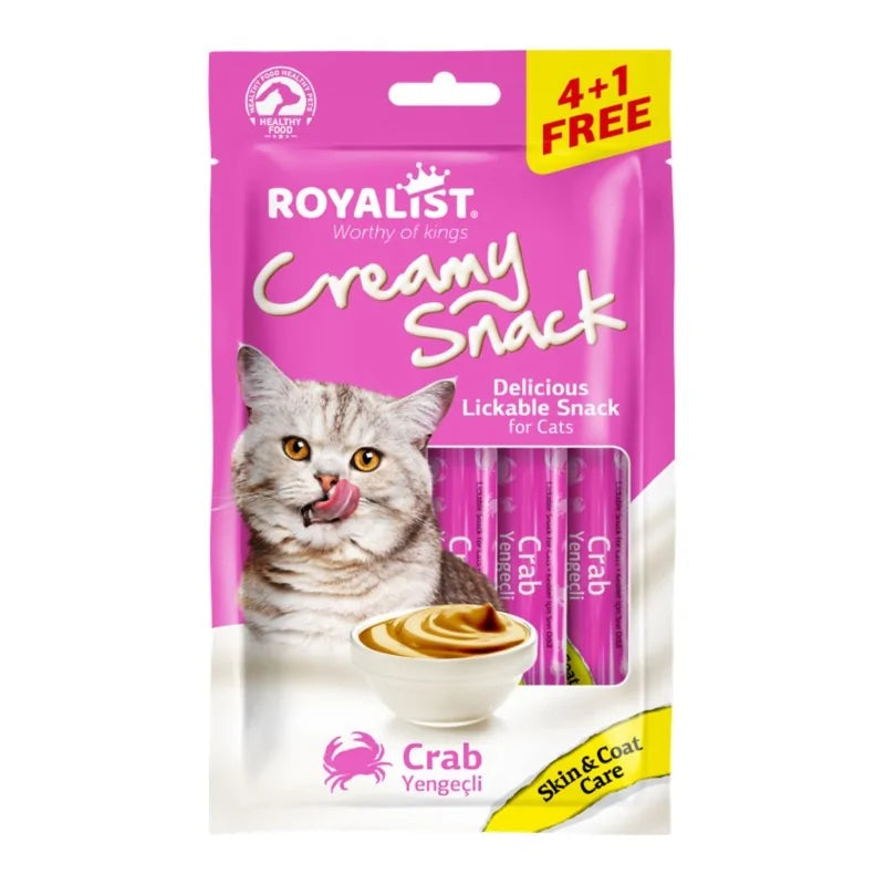 Royalist Creamy Snack – Crabe – 5x15g (4+1 Gratuit)