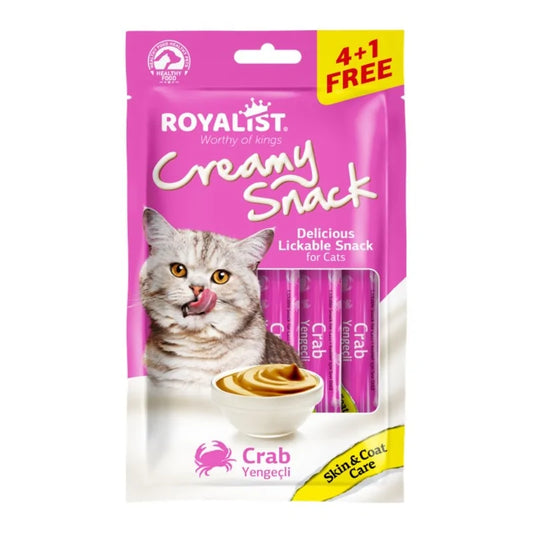Royalist Creamy Snack – Crabe – 5x15g (4+1 Gratuit)