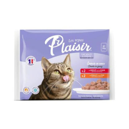 PLAISIR - PACK POCHON 4x85Gr 