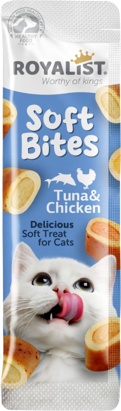 Royalist Soft Bites – Thon & Poulet pour Chats – 1x10g