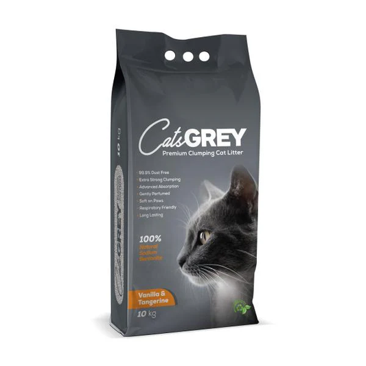 CATS GREY - LITERIE AGGLOMERANTE VANILLE MANDARINE - 10KG
