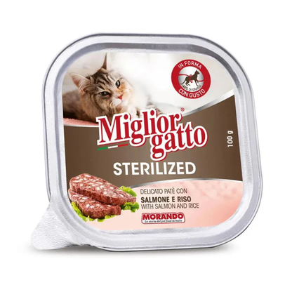 MIGLIOR GATTO - BARQUETTE MORANDO STÉRILISÉ - 100g