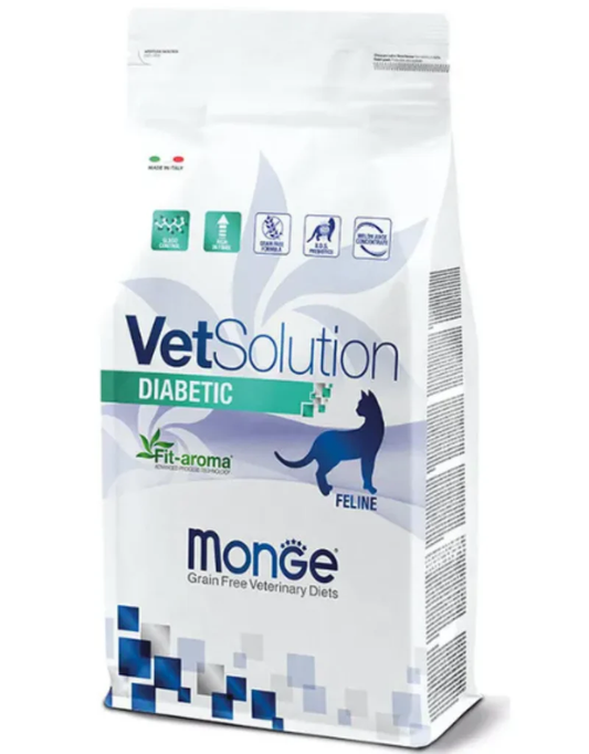 MONGE - CROQUETTE VET DIABETIC POUR CHAT - 1.5 KG