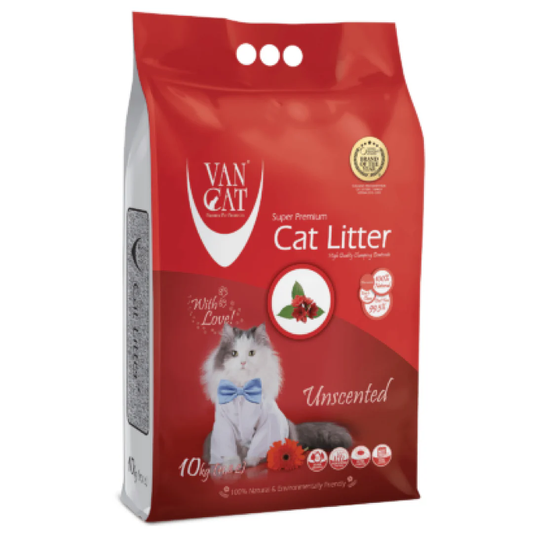 VANCAT - LITIÈRE AGGLOMÉRANTE NATUREL 10KG - CLASSIQUE COMPACTE