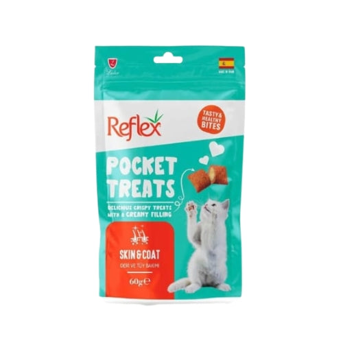 Reflex Pocket Treats – Peau & Pelage – 60g