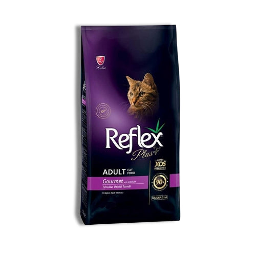 Reflex Plus Adult Cat – Gourmet au Poulet – 1,5 kg