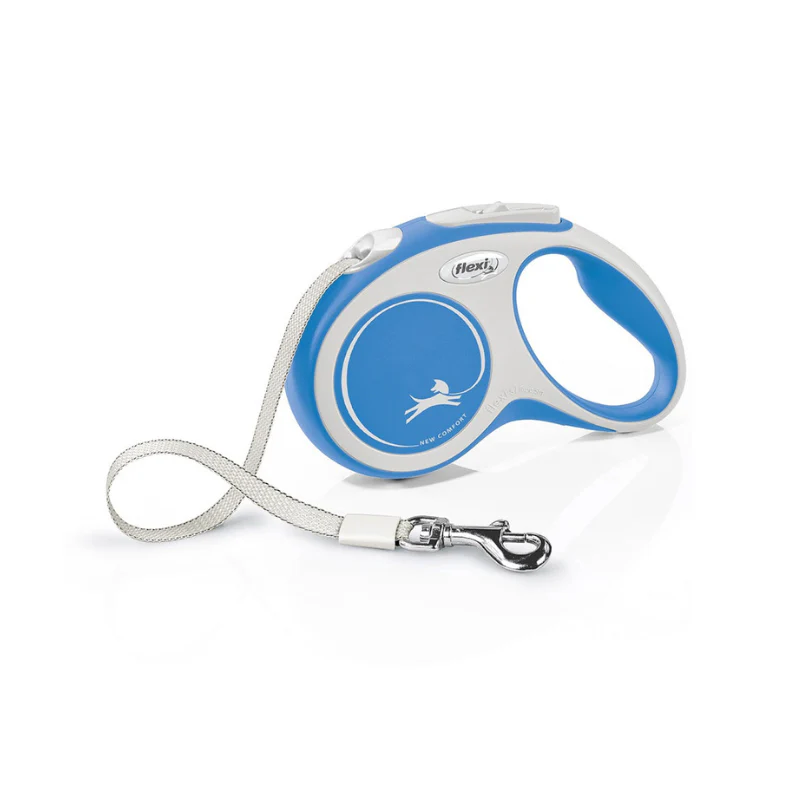 FLEXI NEW COMFORT – LAISSE ENROULEUSE POUR ANIMAUX JUSQU'À 12 KG
