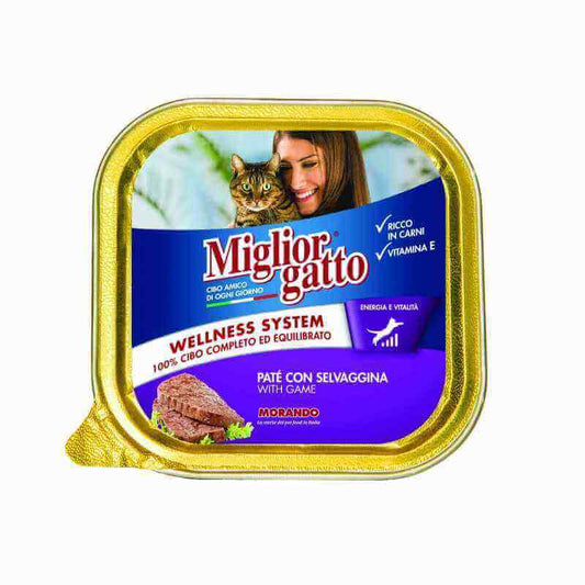 MIGLIOR GATTO BARQUETTE GIBIER - 100 Gr