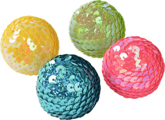 JOUET BALLE PAILETTE - LOT DE 4