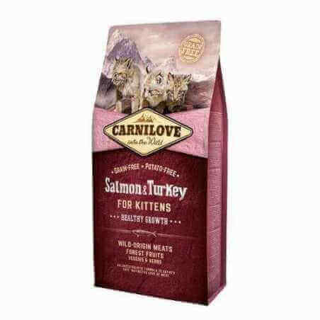 CARNILOVE - CHATON - CROQUETTES AU SAUMON &amp; DINDE - 2kg