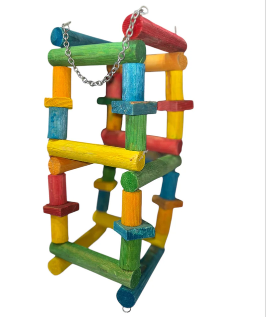ÉCHELLE EN BOIS POUR PERROQUET