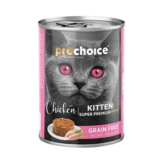 PROCHOICE - PATÈ POULET POUR CHATON 400GR 