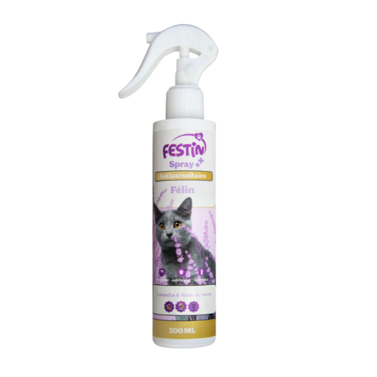 FESTIN - SPRAY ANTIPARASITAIRE CHAT - 200ML 