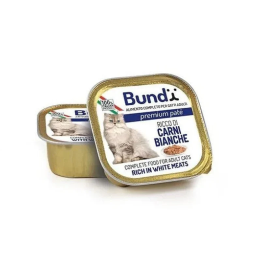 BUNDY - BARQUETTE VIANDE BLANCHE POUR CHAT - 90 GR