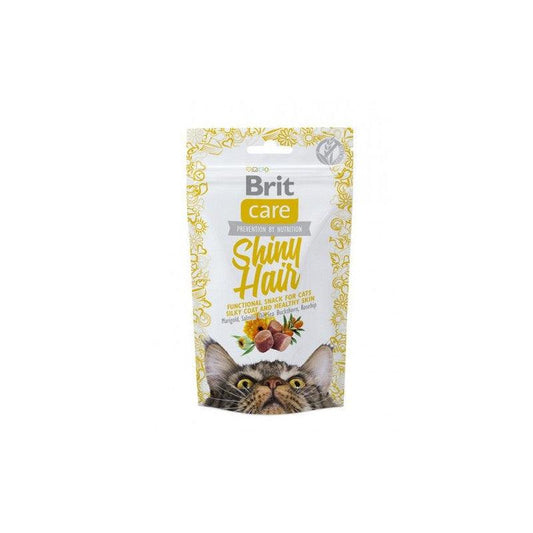 BRIT CARE - FRIANDISE POUR CHAT POILS BRILLANTS - 50 G