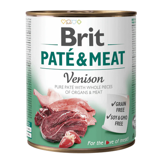 BRIT PATÈ - POUR CHIEN AU GIBIER 800G 