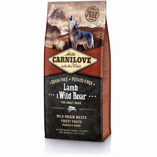 CARNILOVE – CHIEN - AGNEAU &amp; SANGLIER – 4 KG