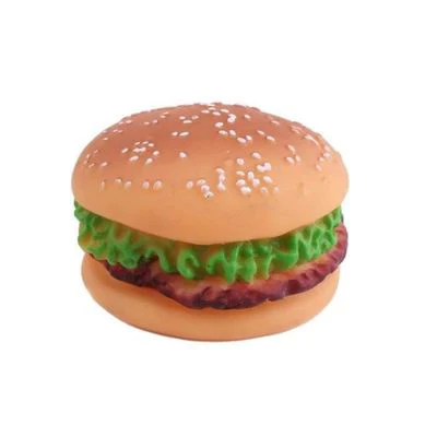 Jouet Hamburger en Latex pour Chien – Avec Son
