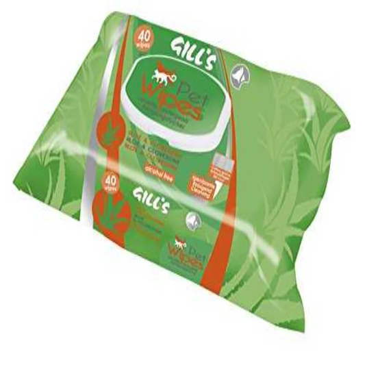 GILL'S - LINGETTES NETTOYANTES ALOE VERA - 40 PCS