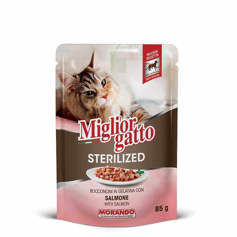 MIGLIOR GATTO - POCHON POUR CHAT STÉRILISÉ 85 Gr