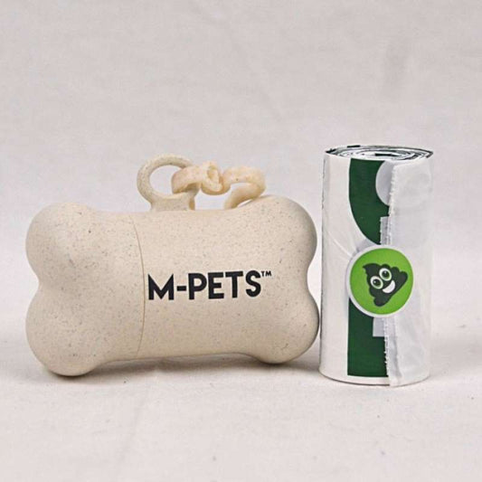M-PETS - Porte Sachets à Déchets en Bambou 15 PCS 