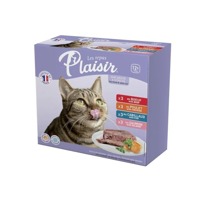 PACK BARQUETTE PLAISIR 12 pcs x 100 Gr